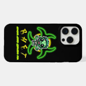 Niedlicher, lustiger Zombie iPhone Hülle (Rückseite (Horizontal))