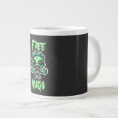 Niedlicher, lustiger Zombie Jumbo-Tasse (Vorderseite Rechts)