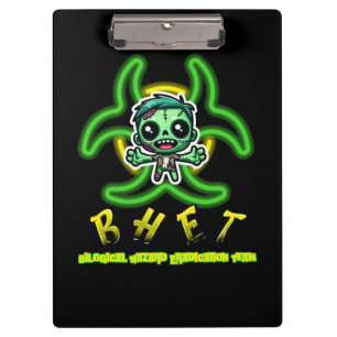 Niedlicher, lustiger Zombie Klemmbrett