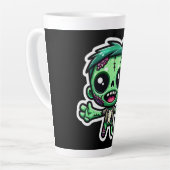 Niedlicher, lustiger Zombie Milchtasse (Linke Ecke)