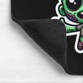 Niedlicher, lustiger Zombie Mousepad (Ecke)