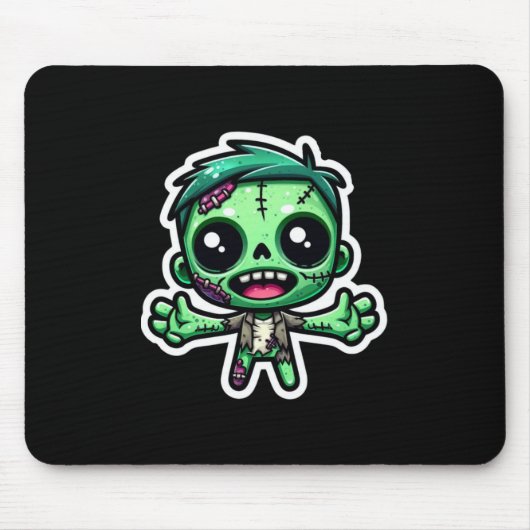 Niedlicher, lustiger Zombie Mousepad (Vorne)