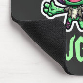 Niedlicher, lustiger Zombie Mousepad (Ecke)