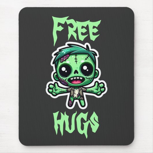 Niedlicher, lustiger Zombie Mousepad (Vorne)