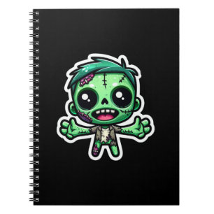 Niedlicher, lustiger Zombie Notizblock
