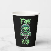 Niedlicher, lustiger Zombie Pappbecher (Rückseite)