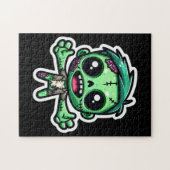 Niedlicher, lustiger Zombie Puzzle (Horizontal)