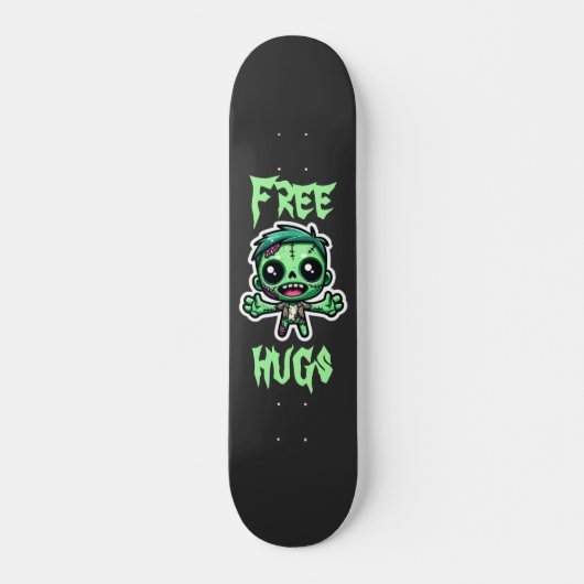 Niedlicher, lustiger Zombie Skateboard (Vorne)