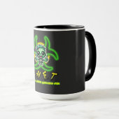 Niedlicher, lustiger Zombie Tasse (VorderseiteRechts)