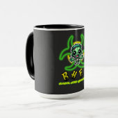 Niedlicher, lustiger Zombie Tasse (Vorderseite Links)
