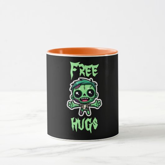 Niedlicher, lustiger Zombie Tasse (Zentrum)