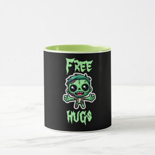 Niedlicher, lustiger Zombie Tasse (Zentrum)