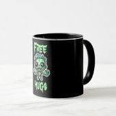 Niedlicher, lustiger Zombie Tasse (VorderseiteRechts)