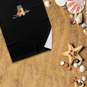 Niedlicher Luxus bunt Erstklassigkeit Ein Name sch Strandtuch