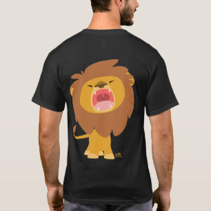 Niedlicher mächtiger Brüllenlöwe-Cartoon-T - Sh T-Shirt