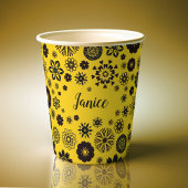 Niedlicher Mädchenblütengelb Pappbecher