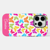 Niedlicher Mädchenbrut-Regenbogen-Schmetterlingsna Case-Mate iPhone Hülle (Rückseite (Horizontal))