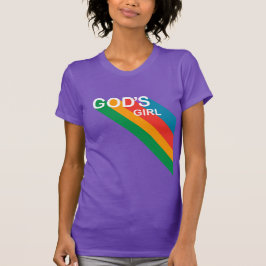 Niedlicher Mädchenruinbogen Christlich T-Shirt