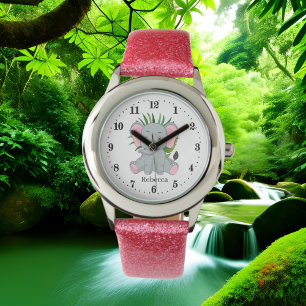 niedlicher Mädchenturm Armbanduhr