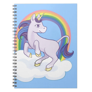 Niedlicher magischer RegenbogenUnicorn Notizblock
