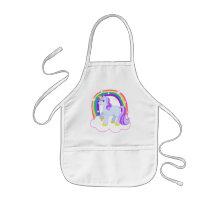 Niedlicher magischer Unicorn mit dem Regenbogen
