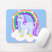Niedlicher magischer Unicorn mit dem Regenbogen Mousepad (Mit Mouse)