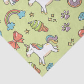 Niedlicher magischer Unicorn Seidenpapier (Ausschnitt)