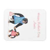 Niedlicher Magnet der Mutter für die Tante (Horizontal)