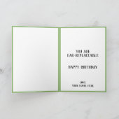 Niedlicher Maismais Pun Daughter Geburtstag Dankeskarte (Innenseite)