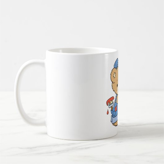 Niedlicher Maler Kaffeetasse (Links)