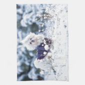 Niedlicher maltesischer Hund Handtuch (Vertikal)