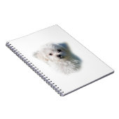 Niedlicher maltesischer Hund Notizblock (Rechte Seite)