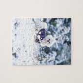 Niedlicher maltesischer Hund Puzzle (Horizontal)