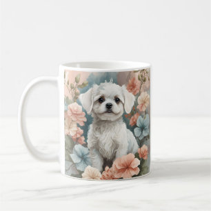 Niedlicher, maltesischer Welpe Kaffeetasse