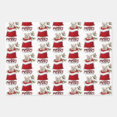 Niedlicher maltesischer Welpenhund in Holiday Gift Geschenkpapier Set (Vorderseite 3)