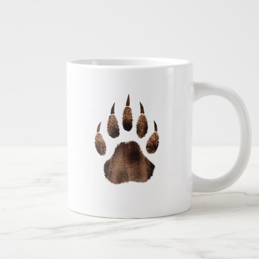 Niedlicher Mama-Bär und Cubs - Personalisierte Mug Jumbo-Tasse (Rechts)