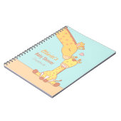 Niedlicher Mama-Giraffen-und Notizblock (Linke Seite)