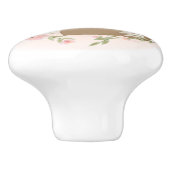 Niedlicher Mama- und Baby-Sloth-Keramik Keramikknauf (Seitenansicht)