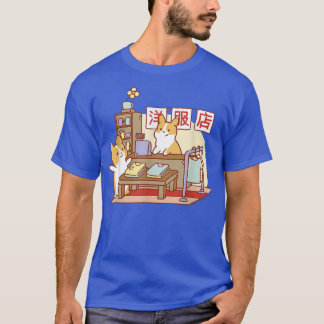 Niedlicher Mama-Vater für japanisches Corgi T-Shirt