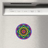 Niedlicher Mandala Geburtstagmagnet mit Text Magnet (In Situ (Geschirrspüler))