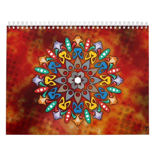 Niedlicher Mandalafarbtonbuch Kalender (Titelbild)