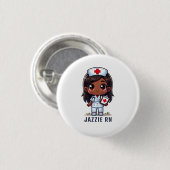 Niedlicher Manga Nurse Cartoon Personalisiert Button (Vorne & Hinten)
