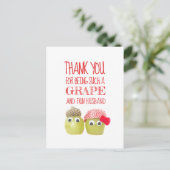 Niedlicher Mann der Traube Valentine's Day Postcar Postkarte (Stehend Vorderseite)