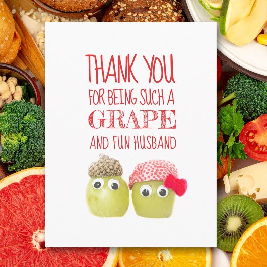 Niedlicher Mann der Traube Valentine's Day Postcar Postkarte