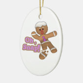 niedlicher Mann-Keks Keramikornament (Links)