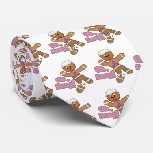 niedlicher Mann-Keks Krawatte (Gerollt)