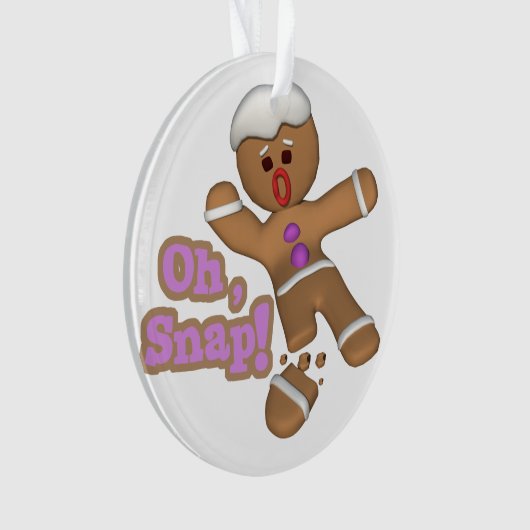 niedlicher Mann-Keks Ornament (Vorderseite)