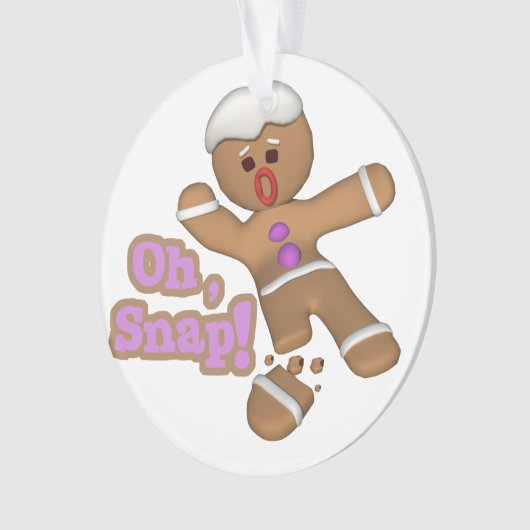 niedlicher Mann-Keks Ornament (Vorderseite)