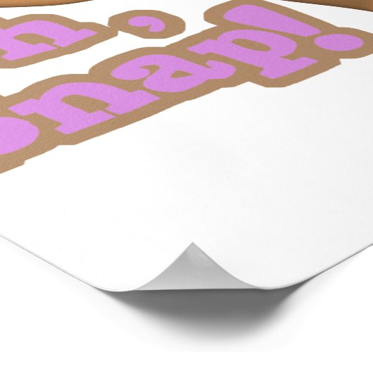 niedlicher Mann-Keks Poster (Ecke)