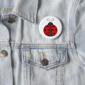 Niedlicher Marienkäfer Button (Beispiel)